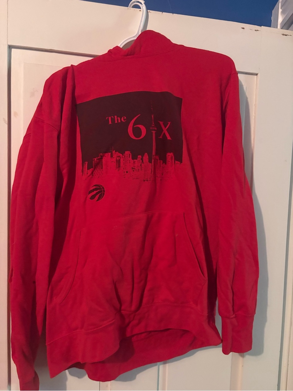 NBA Red 'The 6ix' Graphic Hoodie - Men's Pullover